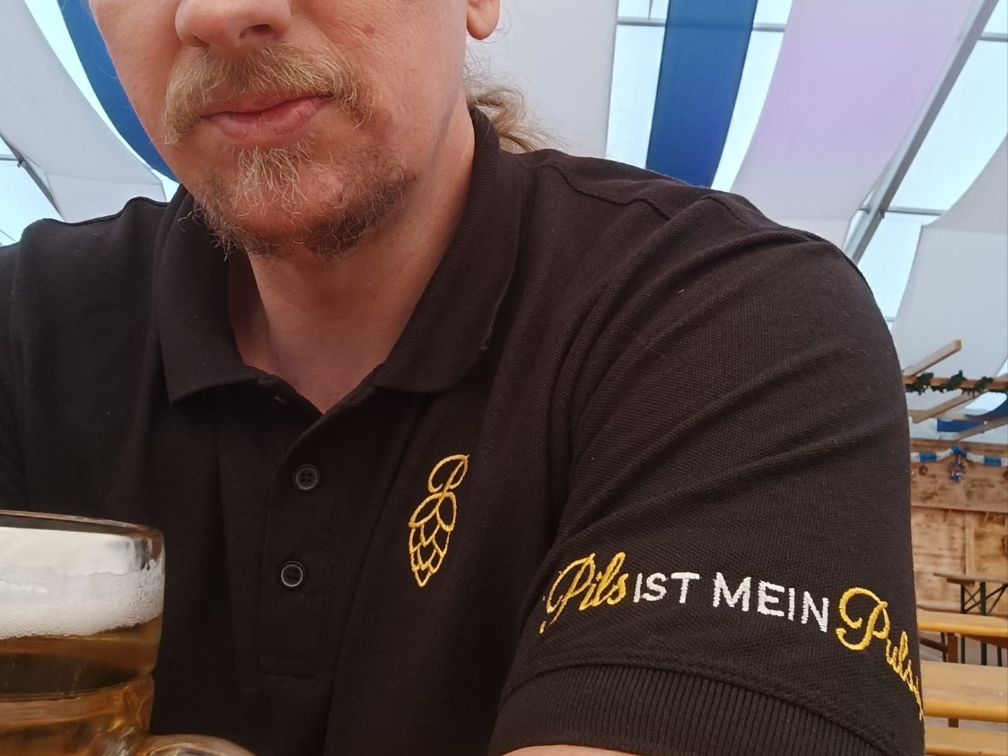 Pils ist mein Puls Poloshirt| S - 3XL| Geschenk für Bierliebhaber