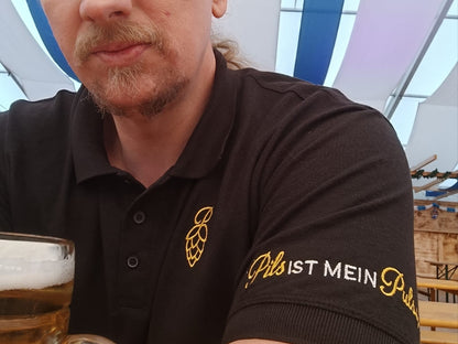 Pils ist mein Puls Poloshirt| S - 3XL| Geschenk für Bierliebhaber